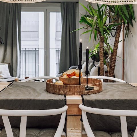 Sip your morning coffee in this stylish corner