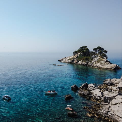 Visit the coastal town of Budva on the Adriatic sea, and lie back on the golden