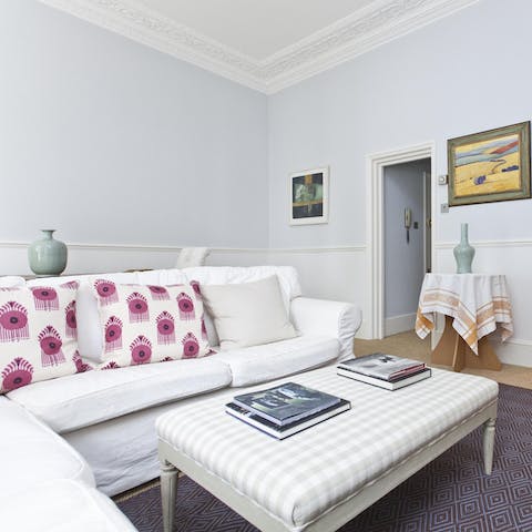 Flick through the coffee table books before heading out for brunch