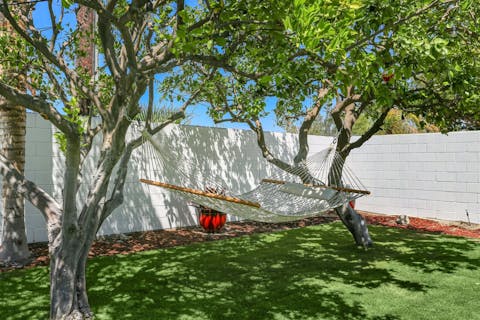 Laze in the hammock with your favourite book