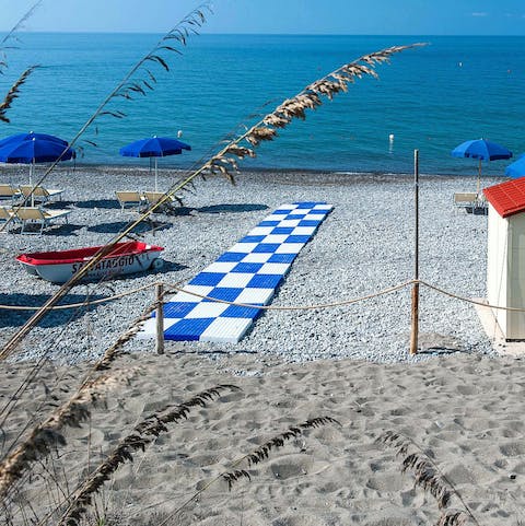 Take a walk to the beach and enjoy the water