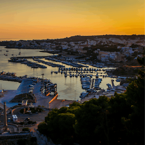 Head down the coast to visit the town of Santa Maria di Leuca