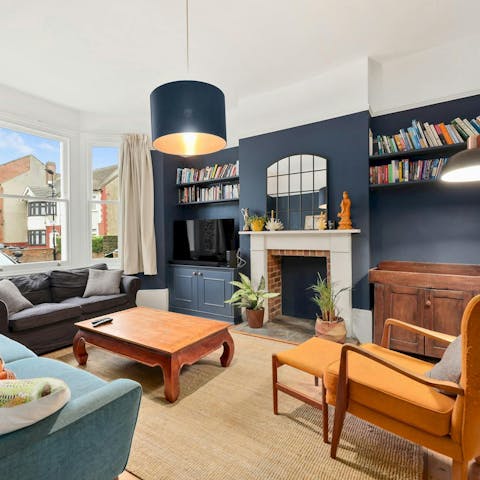 Gather for cosy movie nights in the living room