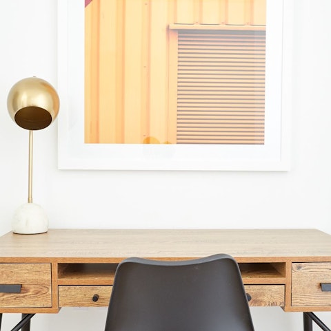 Get down to some work at the designated desk area