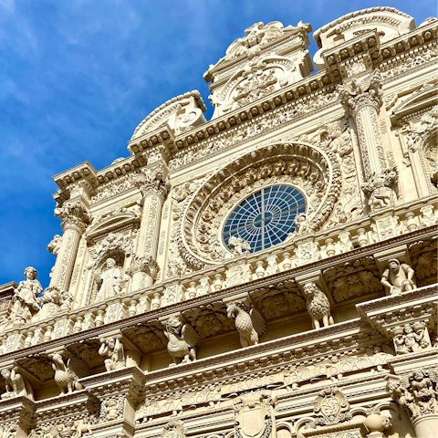 See the Basilica di Santa Croce, a masterpiece of Baroque architecture