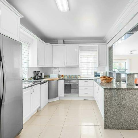 Rustle up an array of petiscos in your spacious kitchen