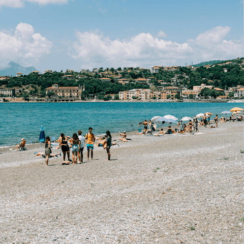 Explore Sapri beach, thirteen-minutes away by car