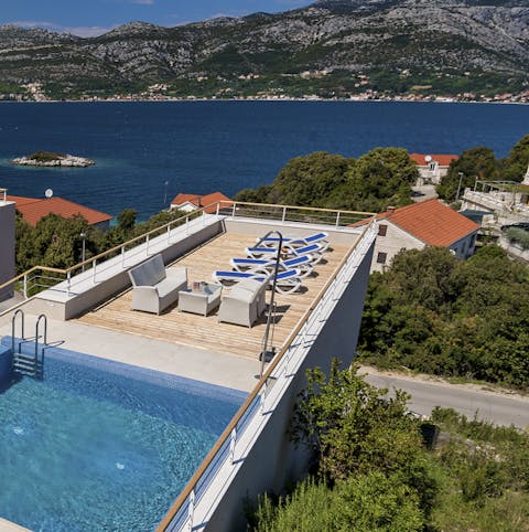 Chill out in the many swanky outdoor terraces