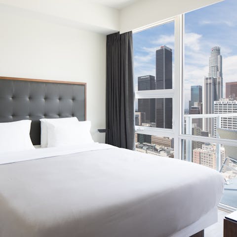 Wake up to an amazing view from your bed