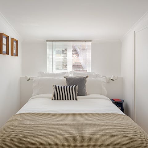 Get a good night's rest in the snuggly bedrooms
