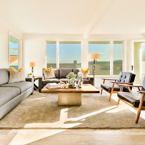 Spend quality time together in the large living room