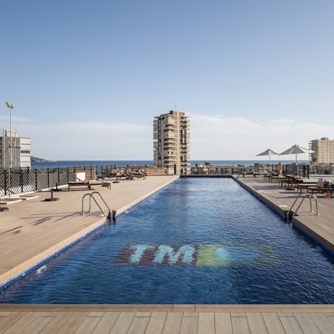 Treat yourself to a refreshing dip in the shared pool