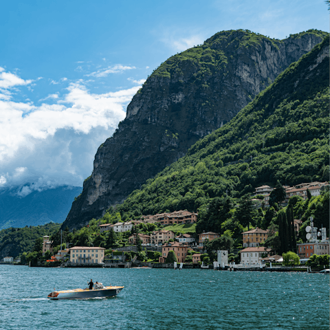 Take a day trip to Menaggio, 13km away