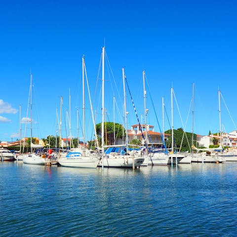 Set sail for a day of water sports and underwater exploration