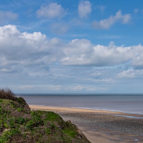 Spend an afternoon at Cromer Beach, forty minutes away by car