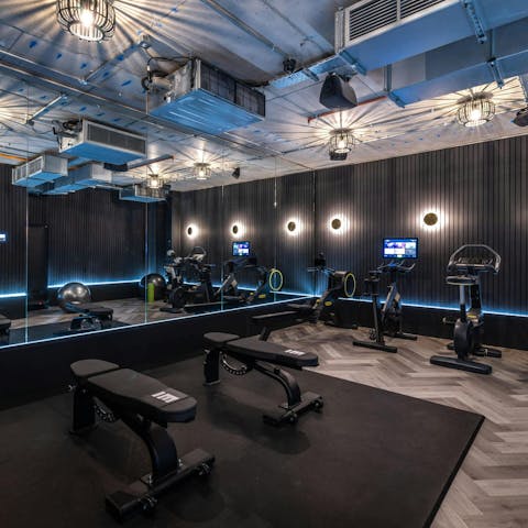 Stay sharp with full use of the building's communal gym