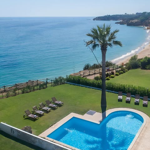 Cool off with a dip in the pool after a day at the beach
