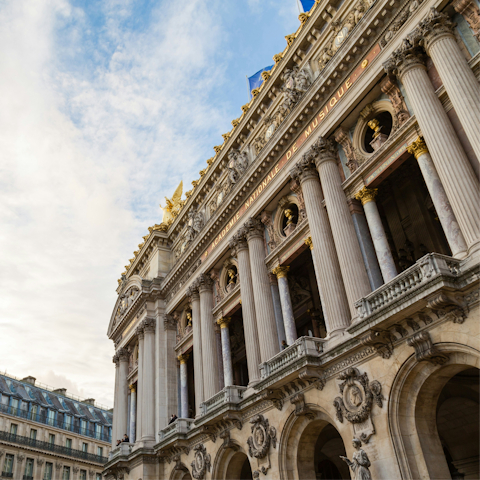 Enjoy a night at the opera – Palais Garnier is twenty minutes away