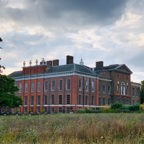 Take a stroll to the Kensington Palace and Gardens in about five minutes