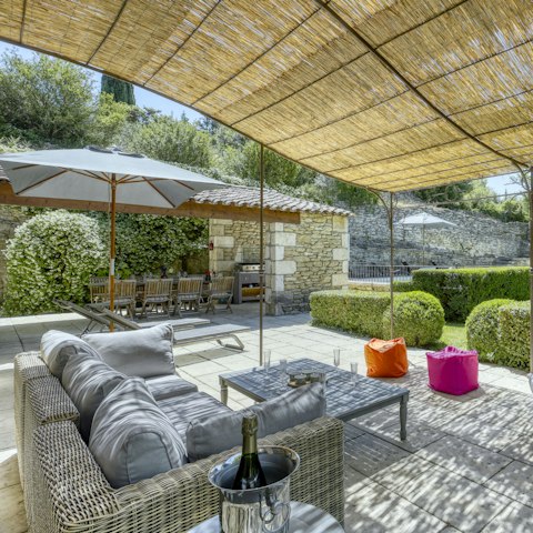 Sip a local wine on the sun-kissed terrace