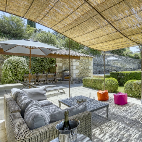 Sip a local wine on the sun-kissed terrace