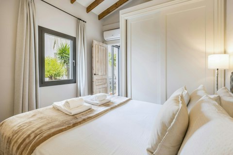 Enjoy the glimpse of the Church of Our Lady of Loreto from the bedroom