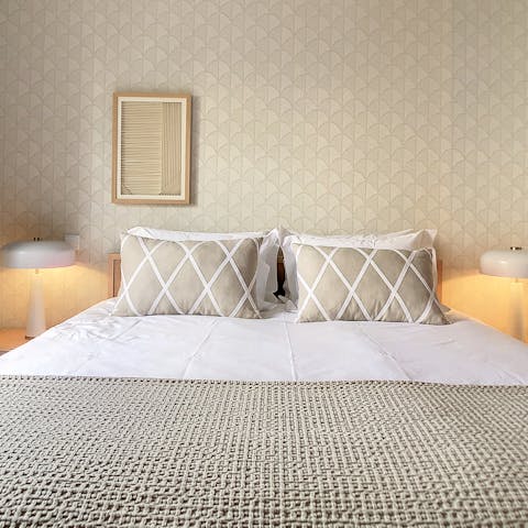 Sleep comfortably in the stylish and serene bedrooms following a long afternoon exploring