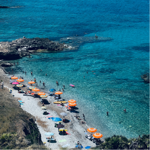Dive into the sea – Macari beach is just three minutes away