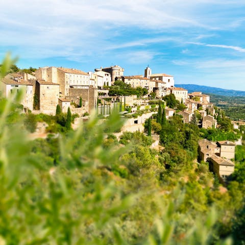 Take a rental car to explore the pretty towns and villages of Provence