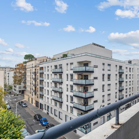 Sip your morning coffee in the sunshine on the balcony