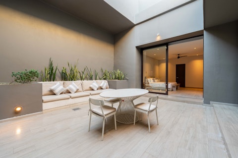 Wake up with a cup of coffee on the terrace