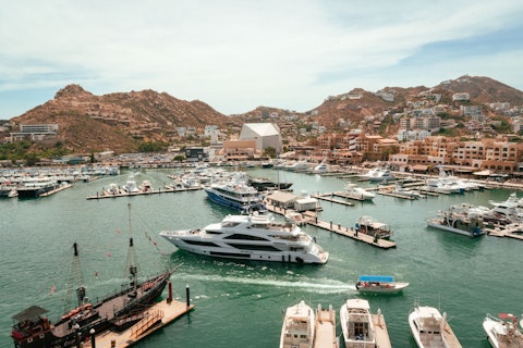 Stroll Marina Cabo San Lucas's upscale waterfront, just fifteen minutes on foot