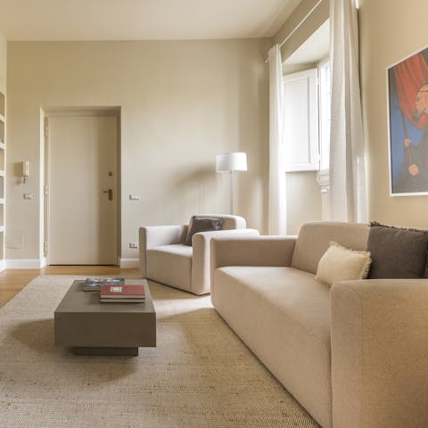 Enjoy peace and calm while relaxing in the living room