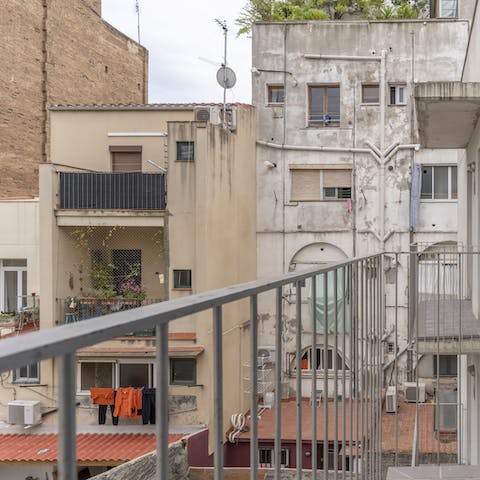 Sit out on the balcony with your morning café con leche