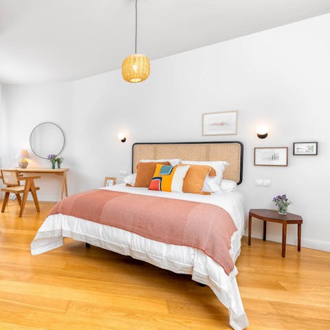 Fall in love with the stylish decor in the en-suite bedroom