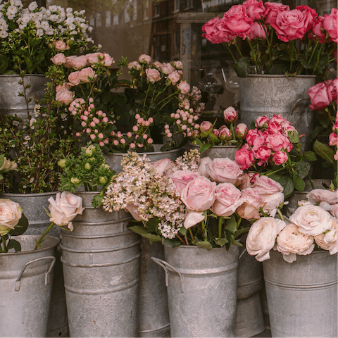 Pick up some flowers or fresh ingredients from the Timeout Market