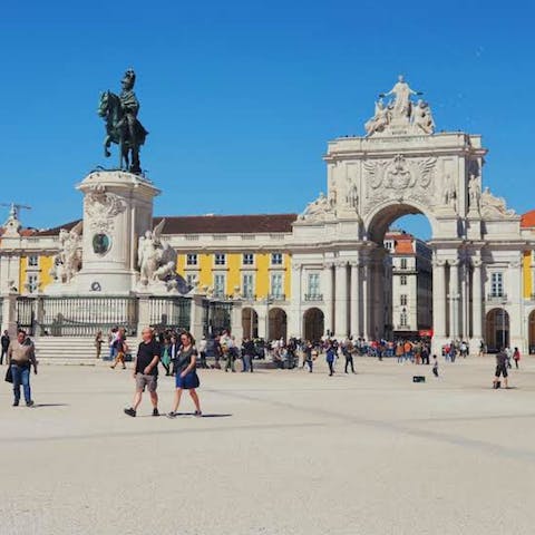 Have a stroll over to nearby Praça do Comércio, where you'll find an array of cafes