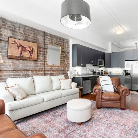 Make yourself at home in the cosy living space