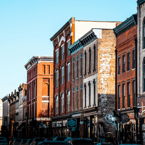 Step outside into Savannah's bustling Historic District