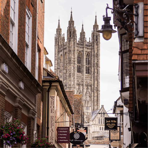 Drive 7 miles to Canterbury and soak up the history