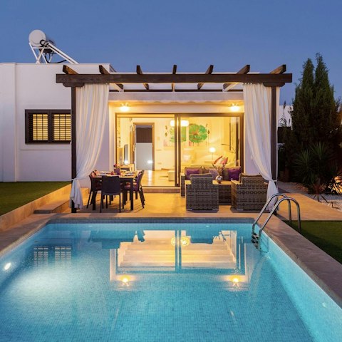 Cool off on warm summer evenings with a swim under the stars