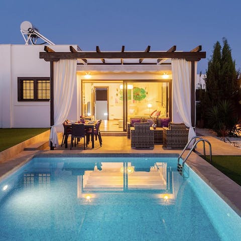 Cool off on warm summer evenings with a swim under the stars