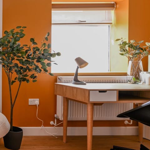 Keep on top of emails from the dedicated desk space