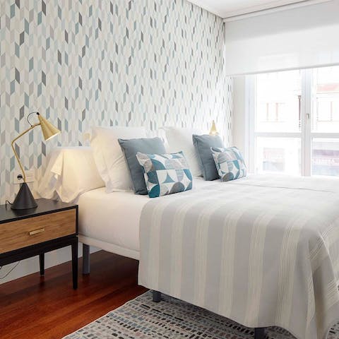 Get a good night's sleep in the beautifully decorated bedrooms