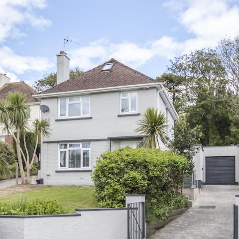 Stay in a family-friendly home on the outskirts of Tenby – there's plenty of parking in the driveway