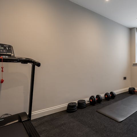 Keep on top of your fitness routine at the home gym