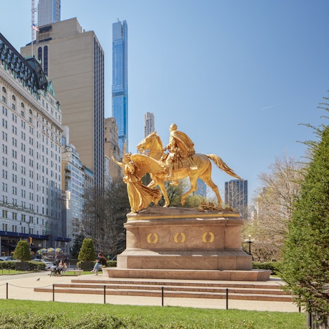 Stroll through glorious Central Park, where lush greenery meets skyscrapers