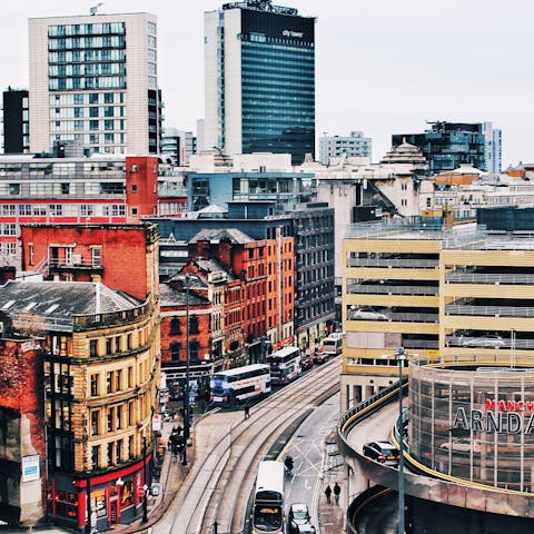 Spend a day exploring Manchester – just a twenty minute drive away