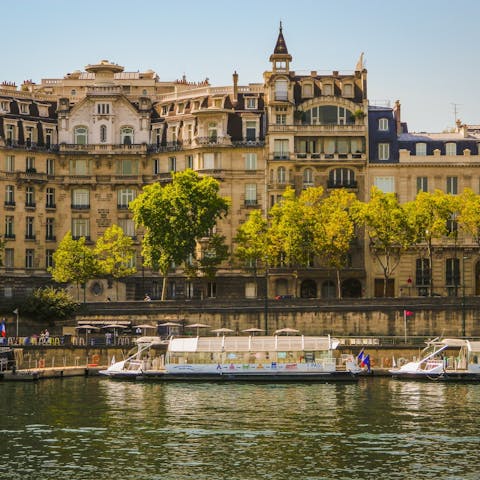 Have a stroll along the nearby River Seine