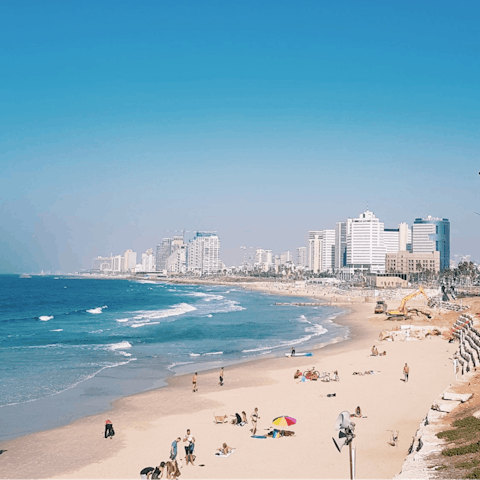 Feel the refreshing spirit of the sea from the beach – just a short stroll away